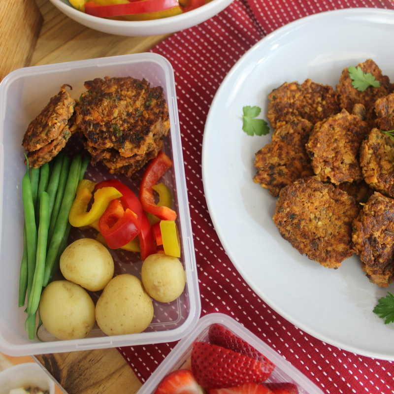 Lunch box - fish cakes